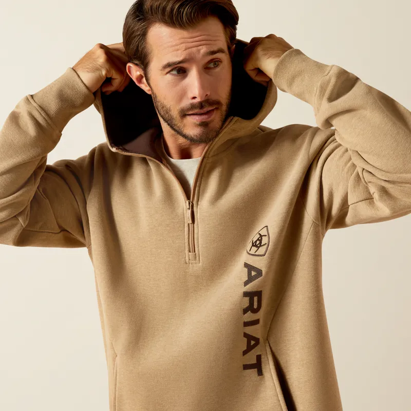 Ariat Mens Rabere 2.0 Hoodie Tigers Eye Heather-2