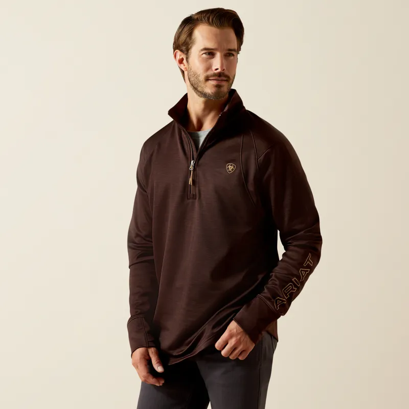 Ariat Mens Team EQ 1/2 Zip Pullover Java
