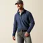 Ariat Mens Wilford 1/2 Zip Sweatshirt in Navy Heather
