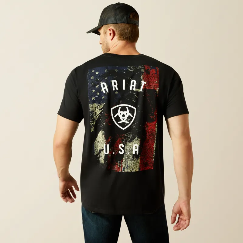 Ariat Mens Faded Bull Short-Sleeve T-Shirt-2