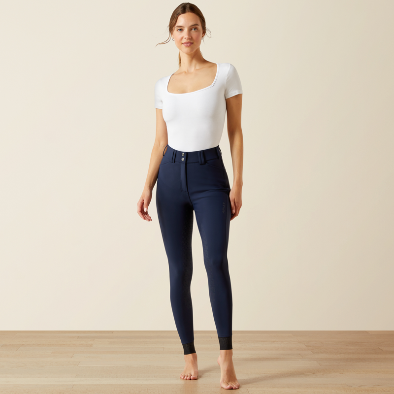Ariat Womens Tri Factor Frost 2.0 Full Seat Breeches Navy-1