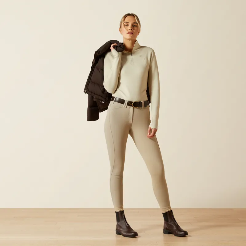  Ariat Lucent 1/4 Zip Long-Sleeved Baselayer in Pelican-1