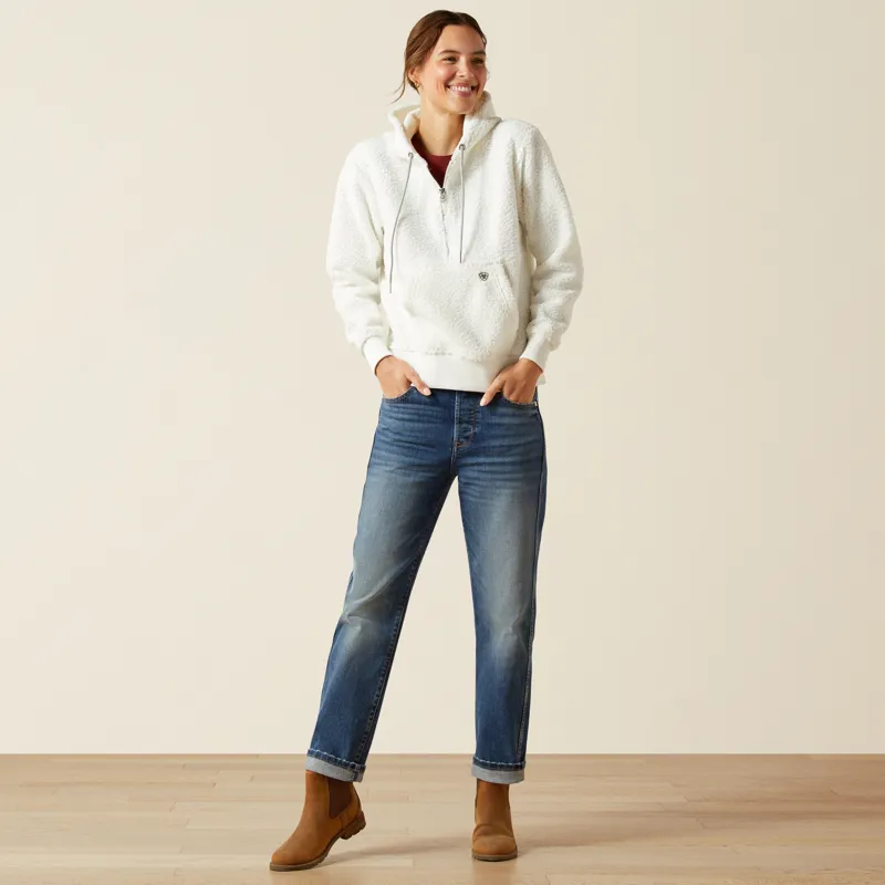 Ariat Womens Orinda Hoodie Star White-4
