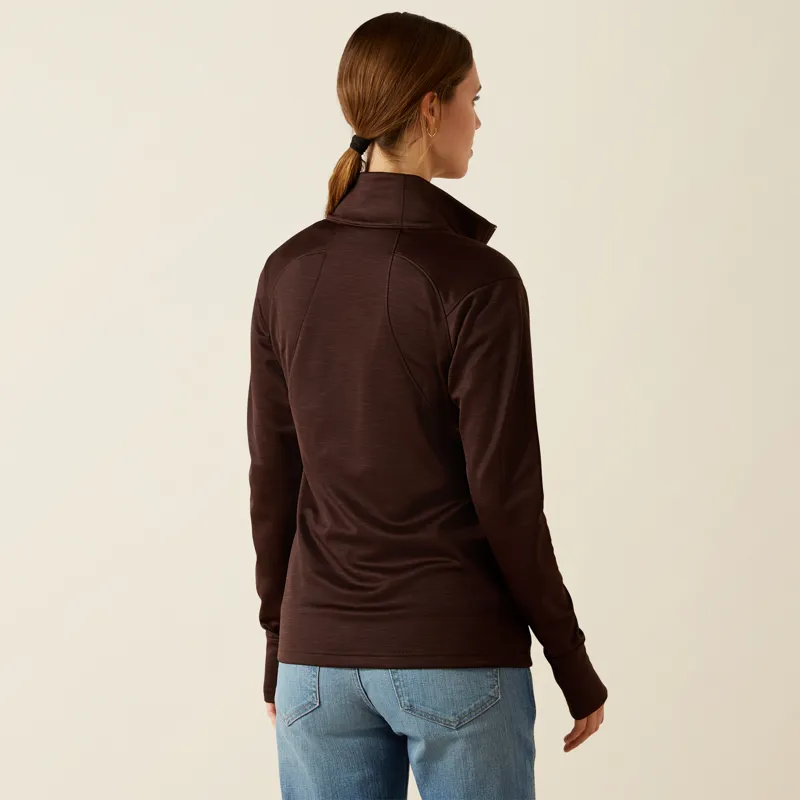 Ariat Womens Team EQ 1/2 Zip Pullover Java-1
