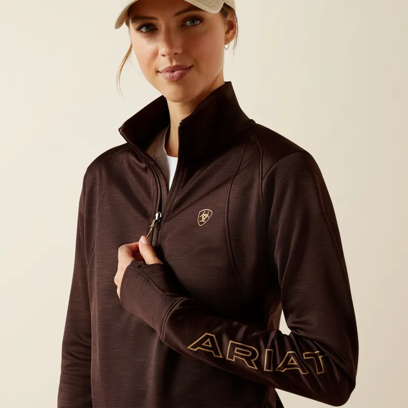 Ariat Womens Team EQ 1/2 Zip Pullover Java-2
