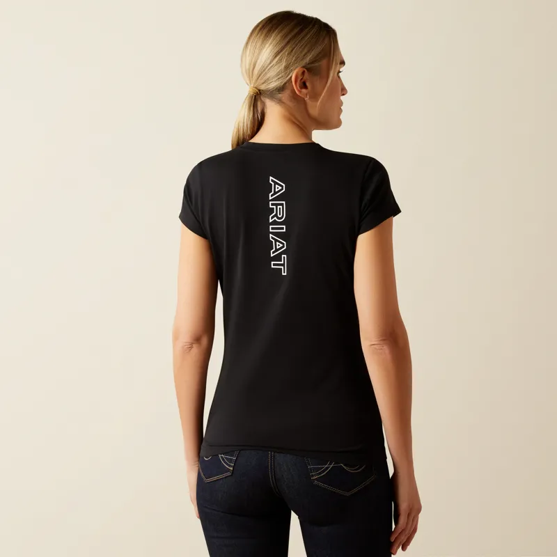 Ariat Womens BV Logo T-Shirt Black-2