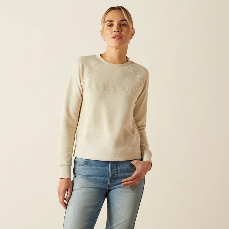 Ariat Womens Martine Sweatshirt Pelican Heather