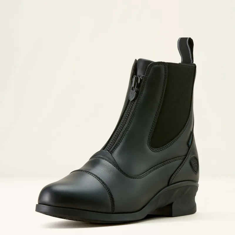 Ariat Womens Heritage Zip Waterproof Paddock Boot Black-1