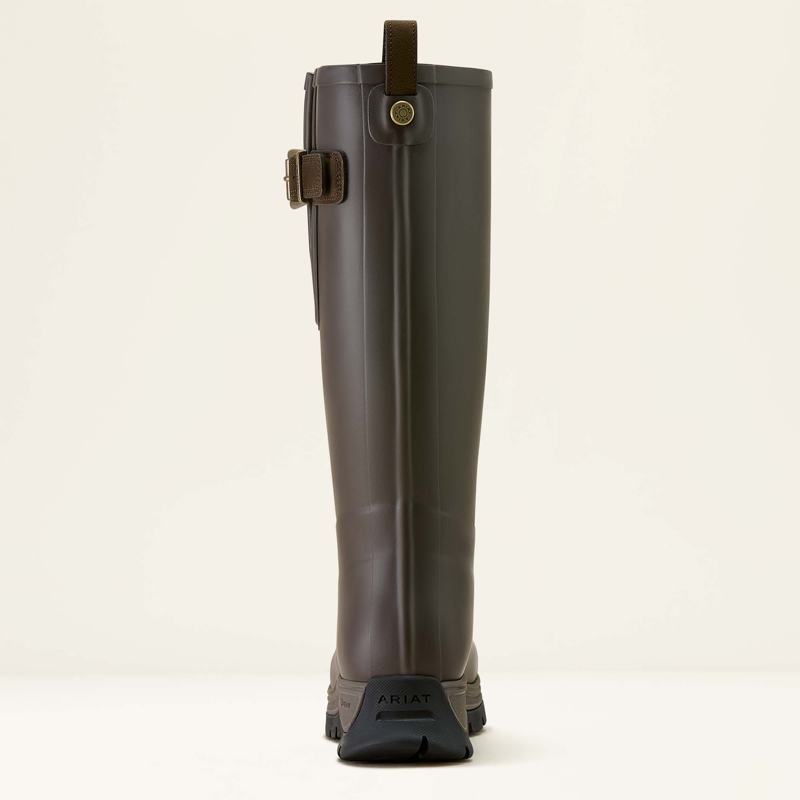Ariat Womens Woodstock Rubber Wellington Boot Bracken Brown-2