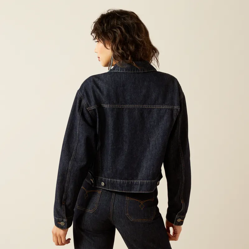 Ariat Western Utility Denim Jacket in Rinse Blue-1