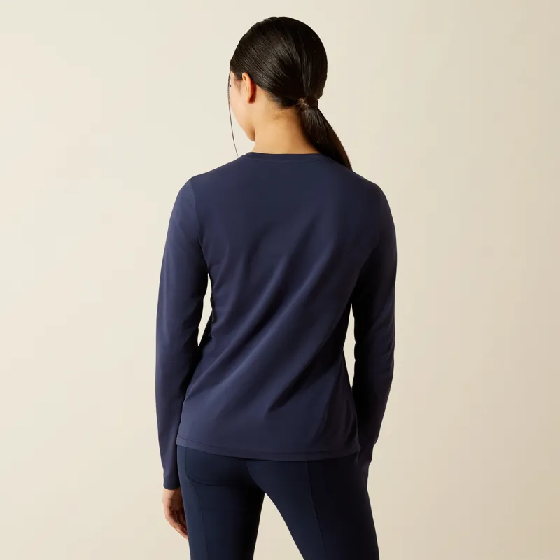 Ariat Youth Liberty Jump Long Sleeve T-Shirt Navy-1