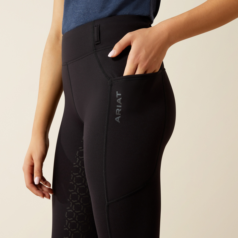 Ariat Youth Venture 2.0 Thermal Full Seat Tights Black-3