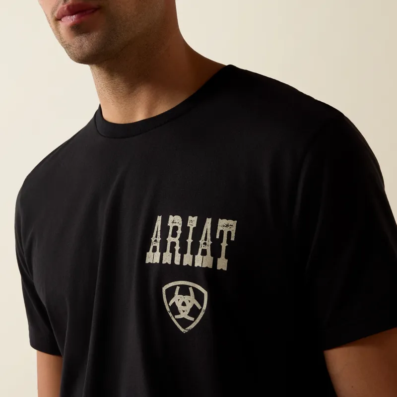 Ariat Men's Cowboy Way Up T-Shirt Black-1