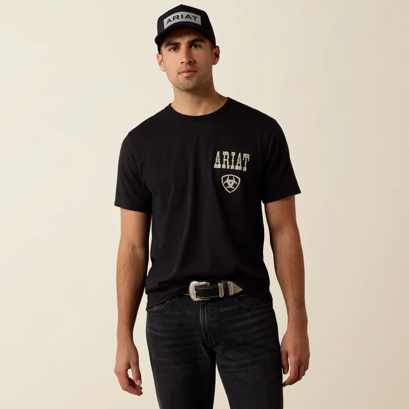 Ariat Men's Cowboy Way Up T-Shirt Black-2