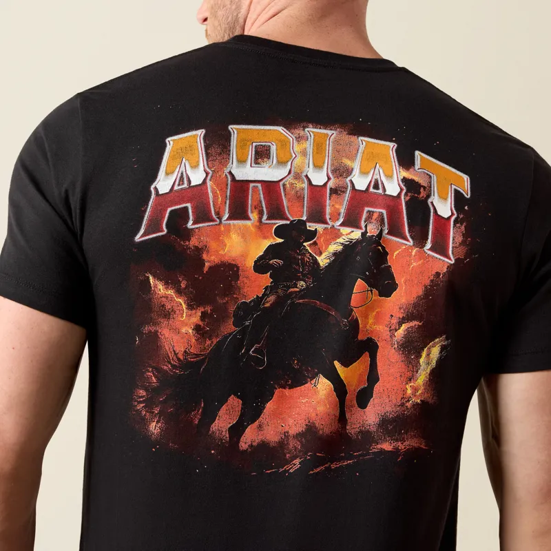 Ariat Men's Country Rock Short Sleeve T-Shirt Black-1