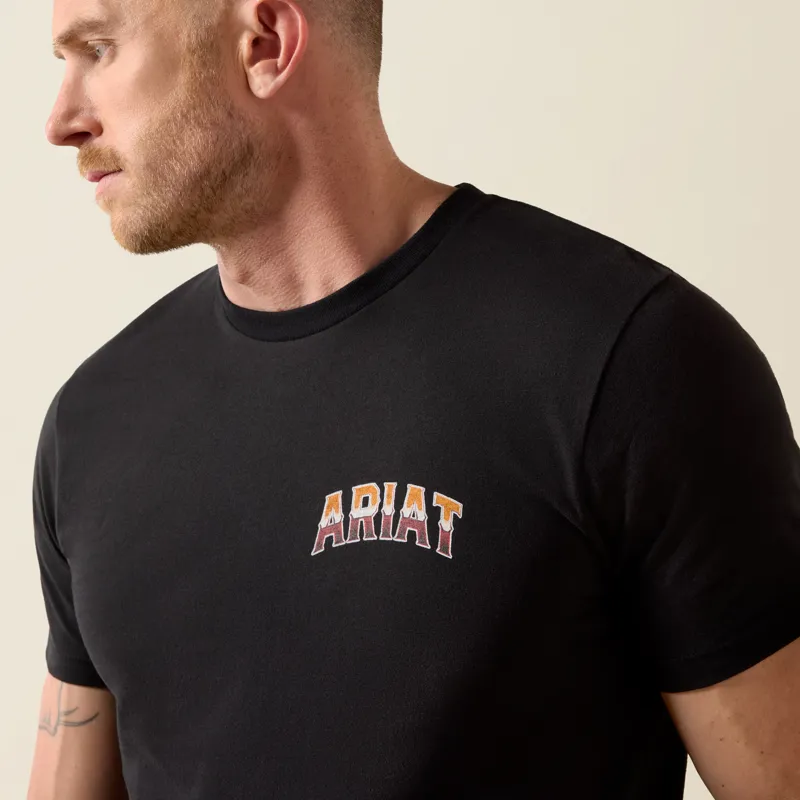 Ariat Men's Country Rock Short Sleeve T-Shirt Black-2