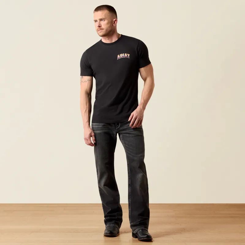 Ariat Men's Country Rock Short Sleeve T-Shirt Black-4