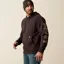 Ariat Men's Rebar Lightweight Logo Hoodie in Liquorice Canteen