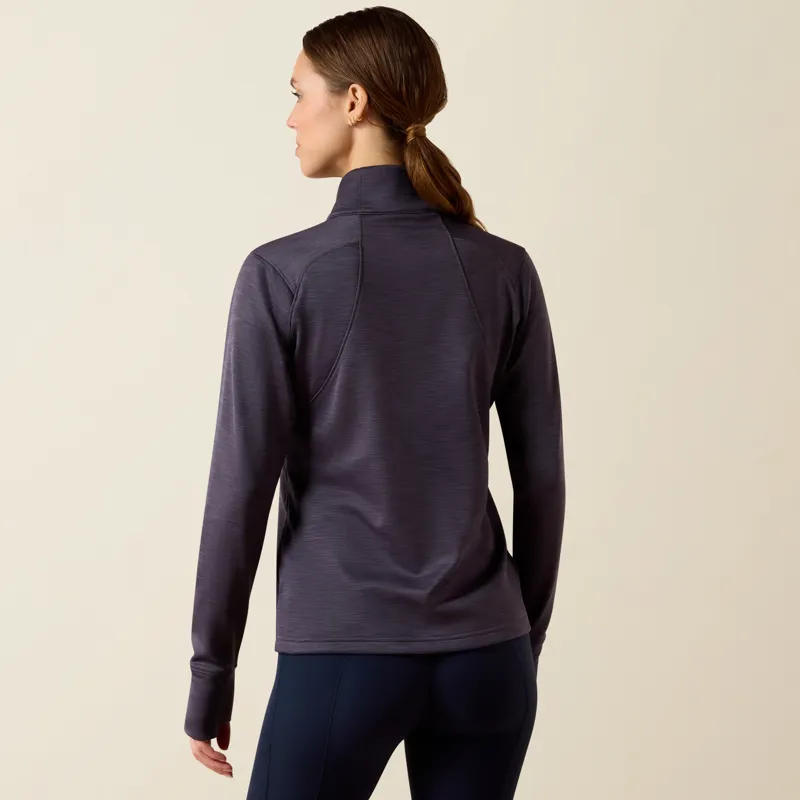 Ariat Womens Team EQ 1/2 Zip Pullover in Odyssey Grey-3