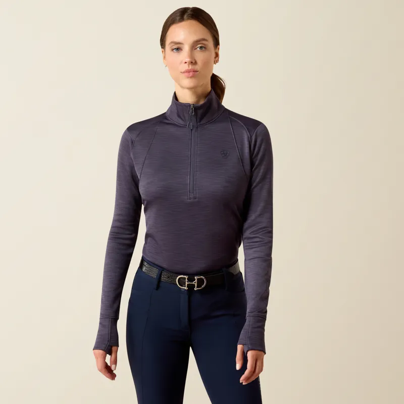 Ariat Womens Team EQ 1/2 Zip Pullover in Odyssey Grey-1