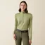 Ariat Women's Lunaveil 1/2 Zip Baselayer in Oil Green