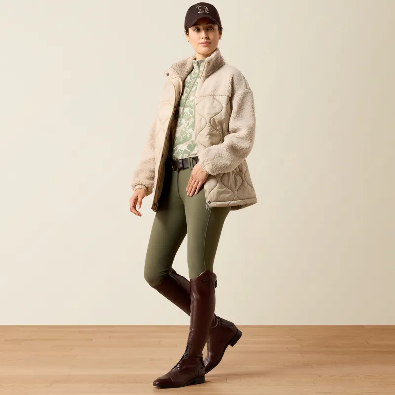 Ariat Womens Sherpuff Jacket in Chateau Grey-1