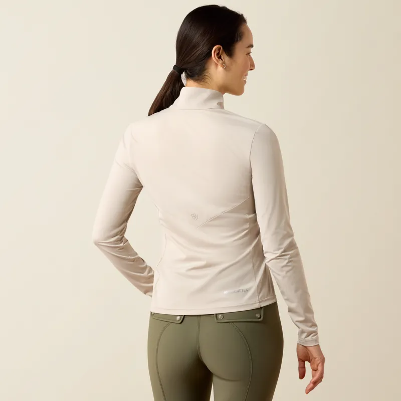 Ariat Women's Lunaveil 1/2 Zip Baselayer in Chateau Grey-2