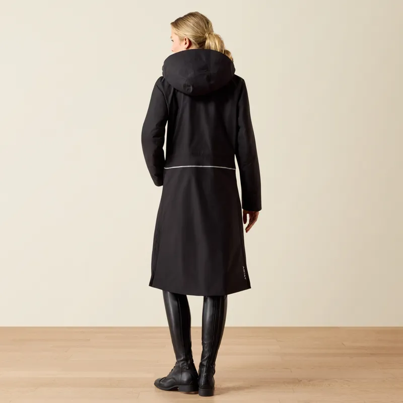 Ariat Womens Long Rider Waterproof Coat Black-2