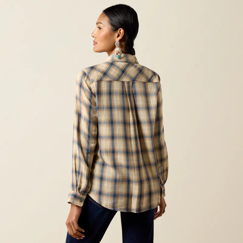 Ariat Women's Billie Jean Western Shirt in Horizon Plaid-3