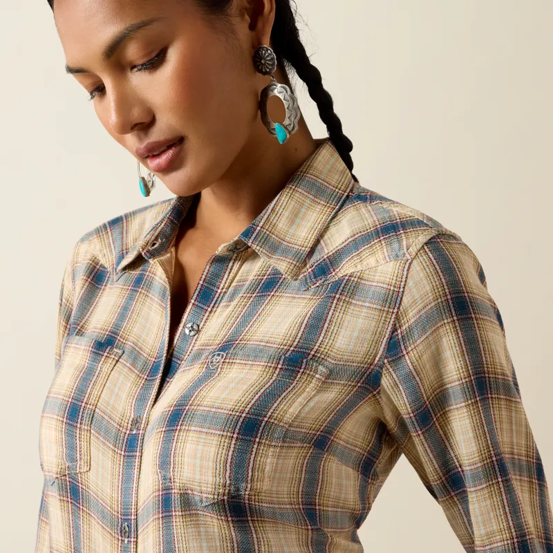 Ariat Women's Billie Jean Western Shirt in Horizon Plaid-4