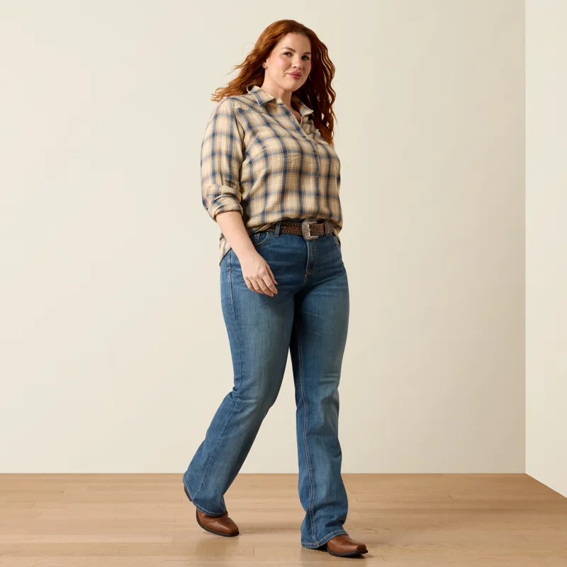 Ariat Women's Billie Jean Western Shirt in Horizon Plaid-1