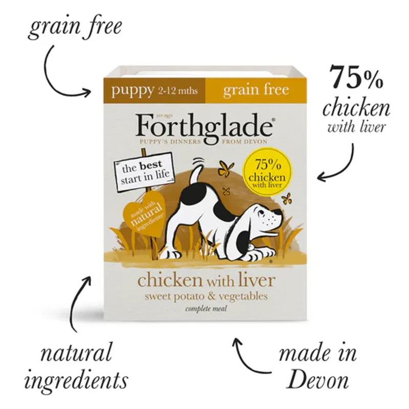 Forthglade Grain Free Complete Chicken and Tripe 2 months+-3
