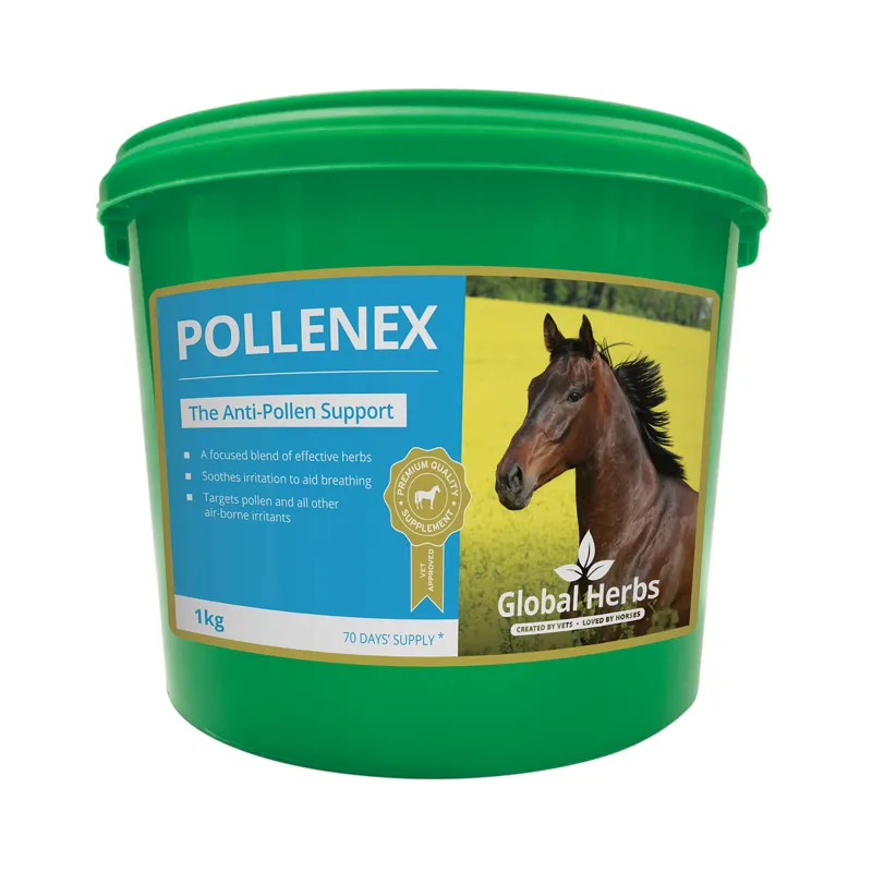 Global Herbs 1kg Pollenex Supplement in Green
