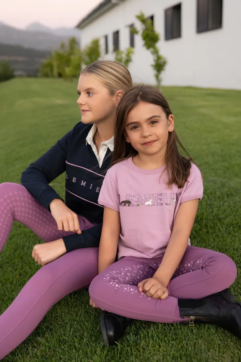 LeMieux Young Rider Riley Rugby Shirt in Navy-1