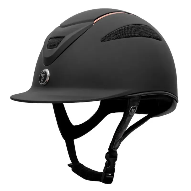 Gatehouse Conquest MK2 Riding Hat in Black With Limited Edition Rose Gold 