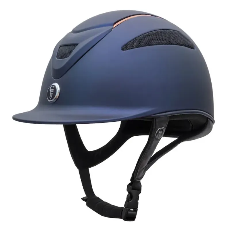 Gatehouse Conquest MK2 Riding Hat in Navy With Limited Edition Rose Gold