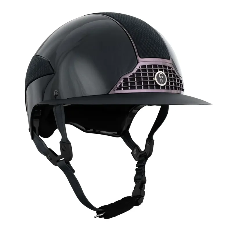 Gatehouse Oxer Riding Hat Large Peak Black