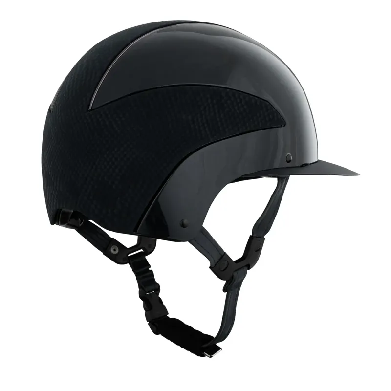 Gatehouse Oxer Riding Hat Standard Peak Black