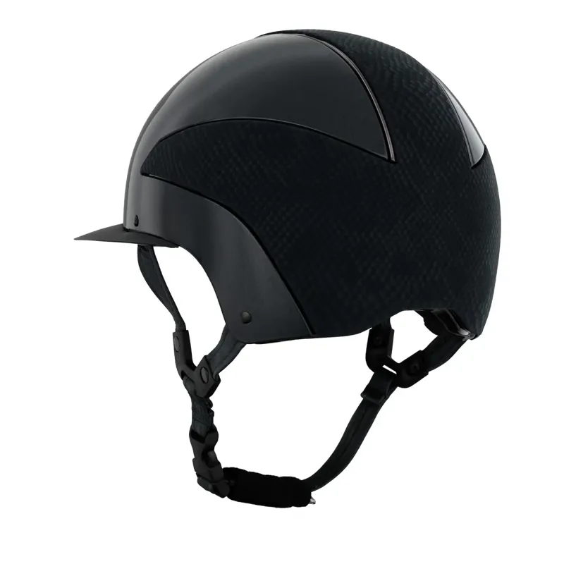 Gatehouse Oxer Riding Hat Standard Peak Black-2