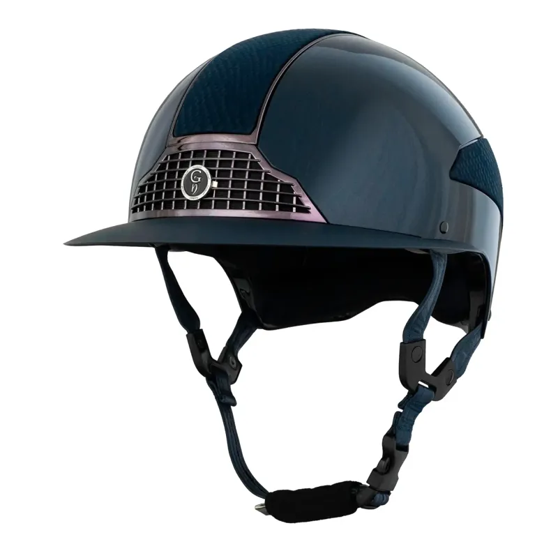 Gatehouse Oxer Riding Hat Standard Peak Navy-5