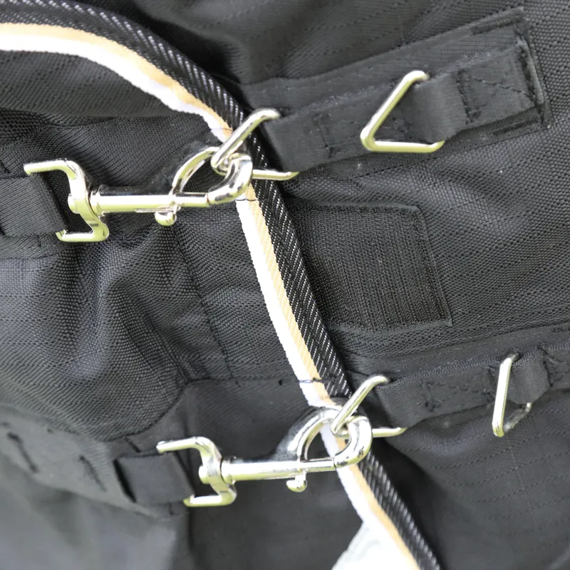 Highlander Plus 200 Turnout Rug Neck Set BLACK-1