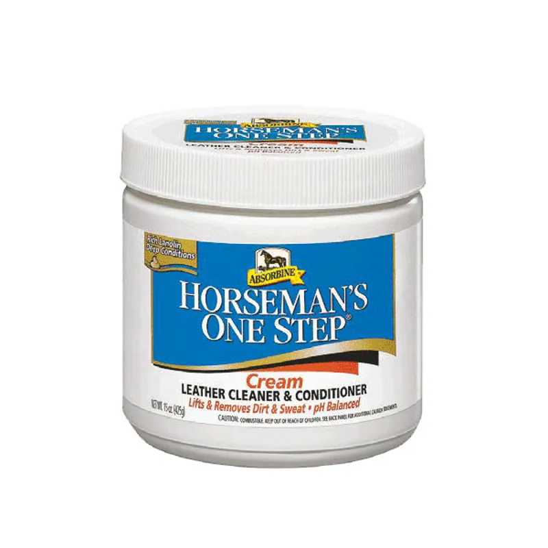 Absorbine Horsemans One Step Cream Leather Cleaner and Conditioner