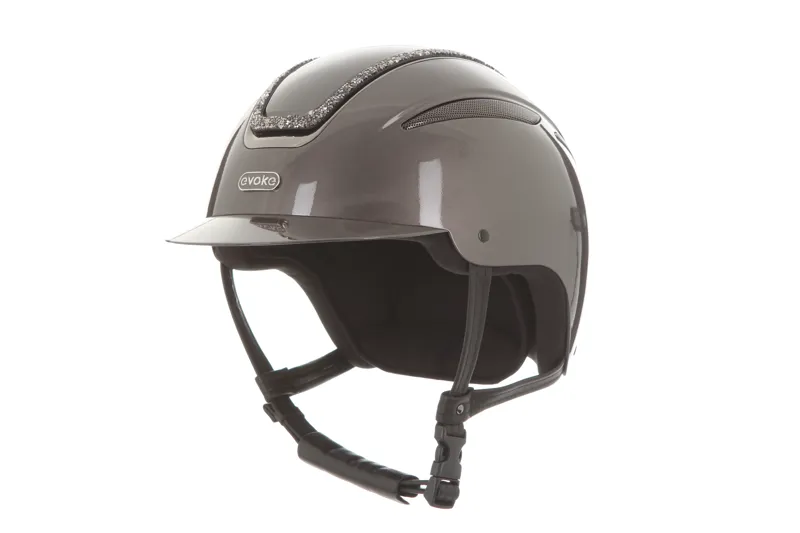 Evoke Callisto Classic Peak Metallic Graphite Marcasite Crystal Frame