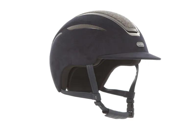 Evoke Callisto Classic Peak Navy Suede/ Steel Crystal Frame-1