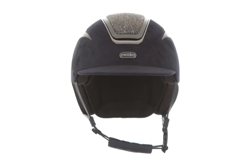 Evoke Callisto Classic Peak Navy Suede/ Steel Crystal Frame-2