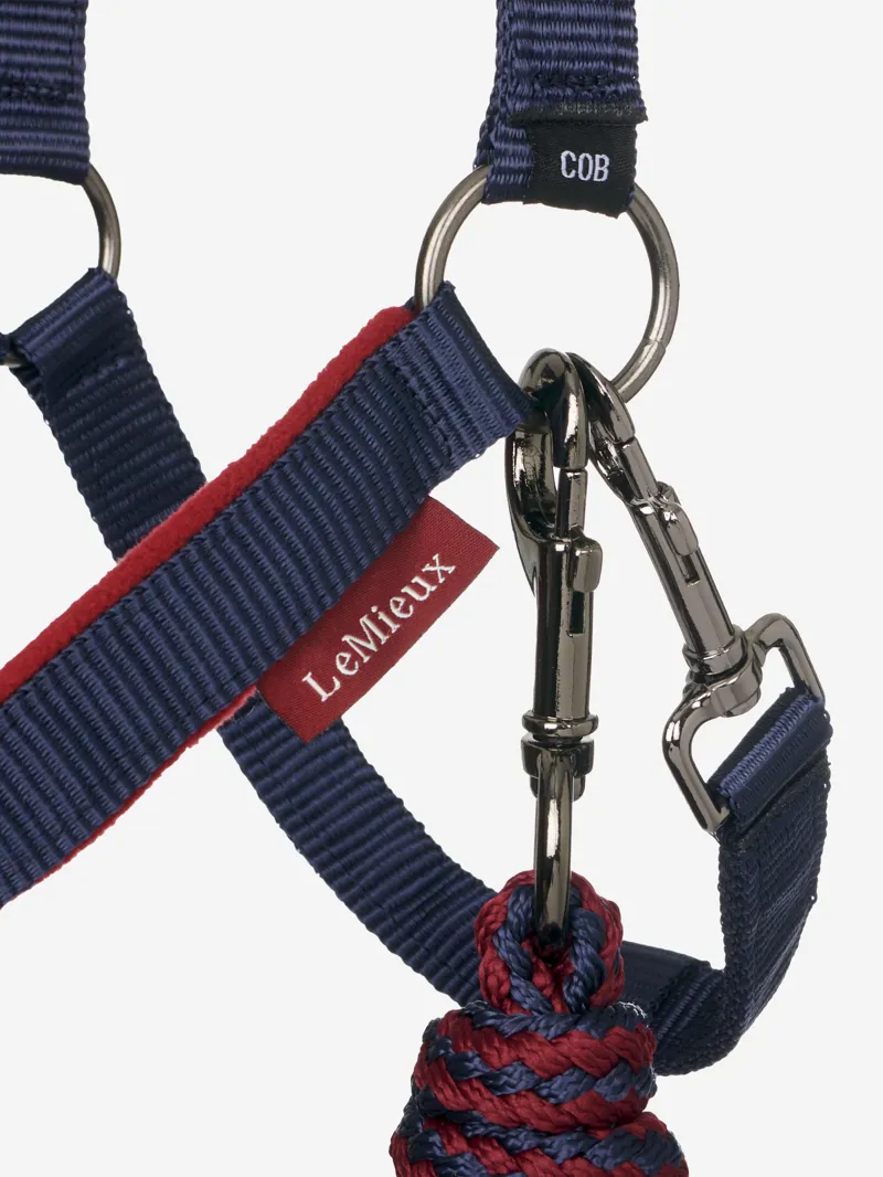  LeMieux Vogue Headcollar and Leadrope in Burgundy-4