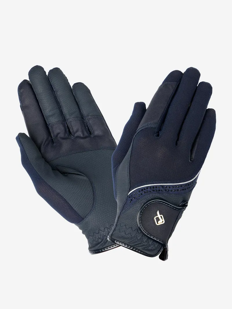  LeMieux Crystal Gloves in Navy