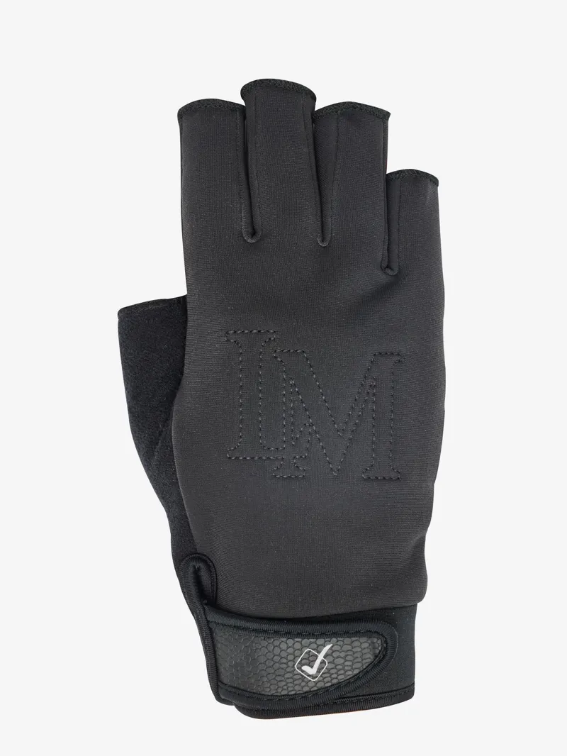 LeMieux Fingerless Riding Gloves Navy-1