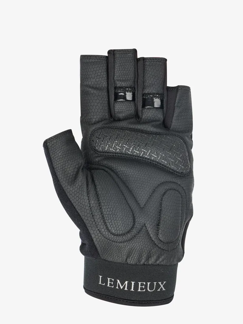 LeMieux Fingerless Riding Gloves Navy-2