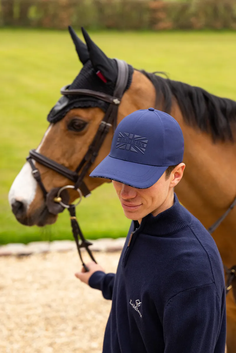 LeMieux Union Jack Baseball Cap in Navy-4